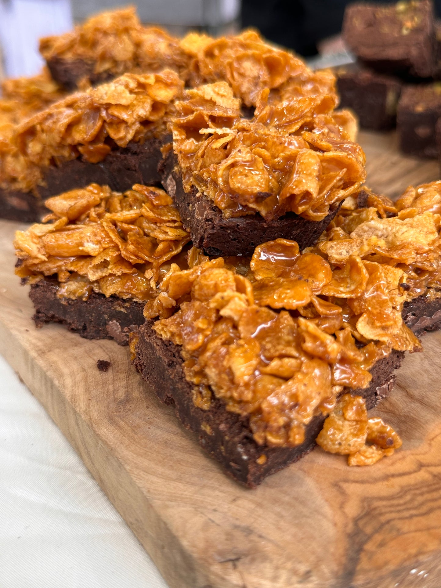 Caramel Cornflakes Brownie