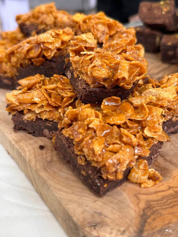 Caramel Cornflakes Chocolate Brownie