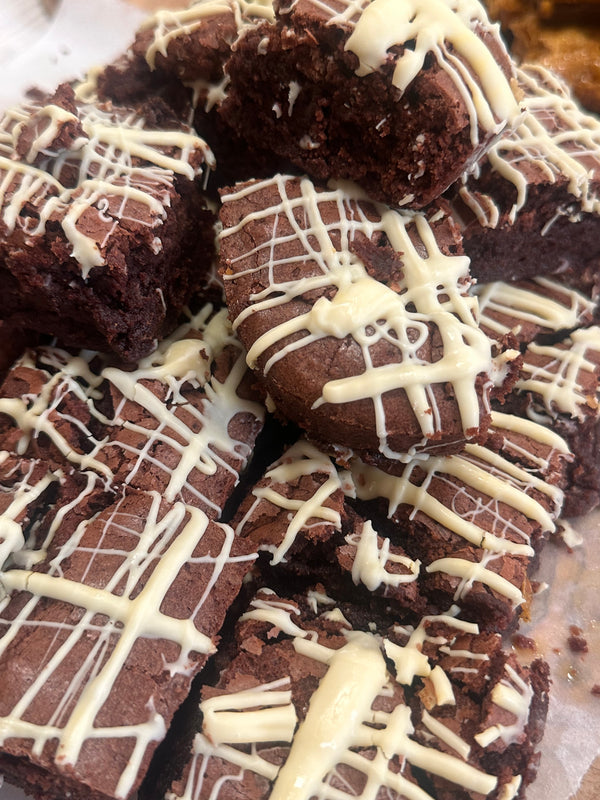 Red Velvet White Chocolate Brownie