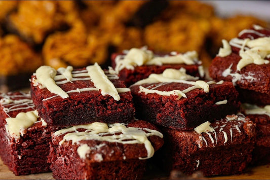 Red Velvet White Chocolate Brownie